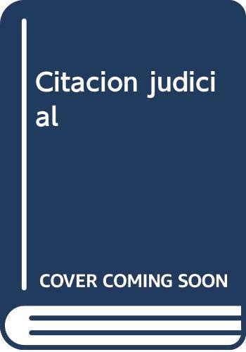 Citacion judicial (Puzzle (bolsillo)) Books