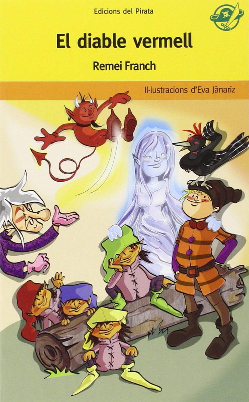 El diable vermell: Llibres per a nens de 8 anys: Una bruixa, una fada i un diable trapella Children's books
