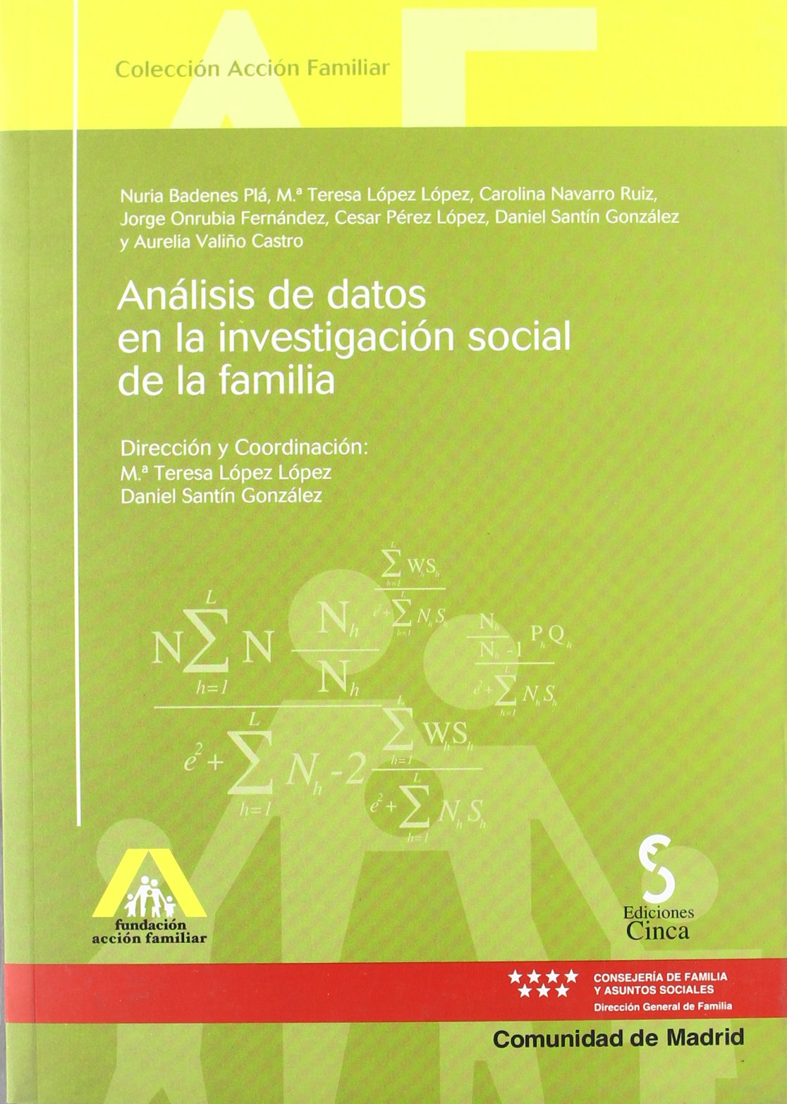 Análisis de datos en la investigación social de la familia (Acción familiar) Books