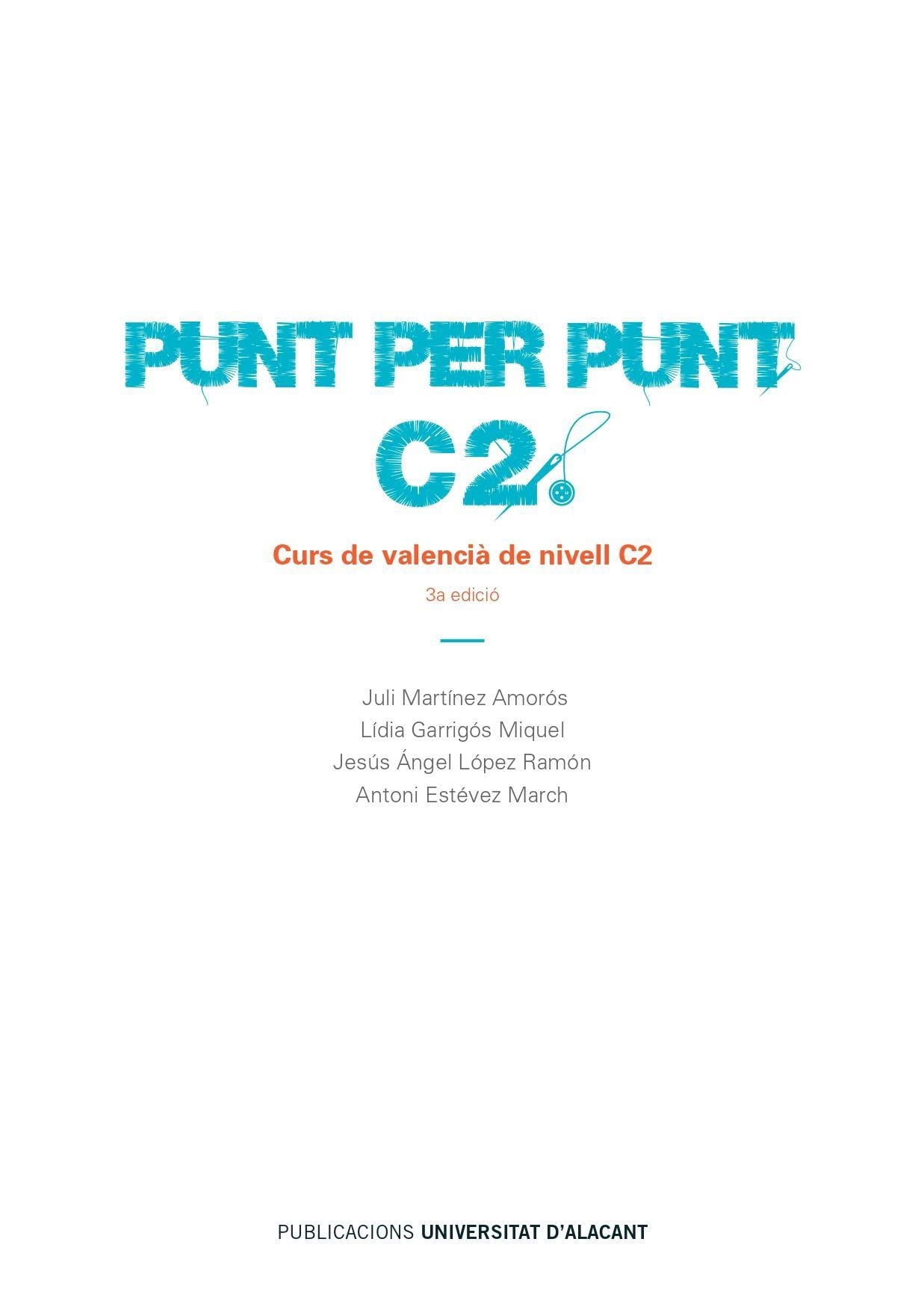 Punt per punt C2: Curs de valencià de nivell C2 book