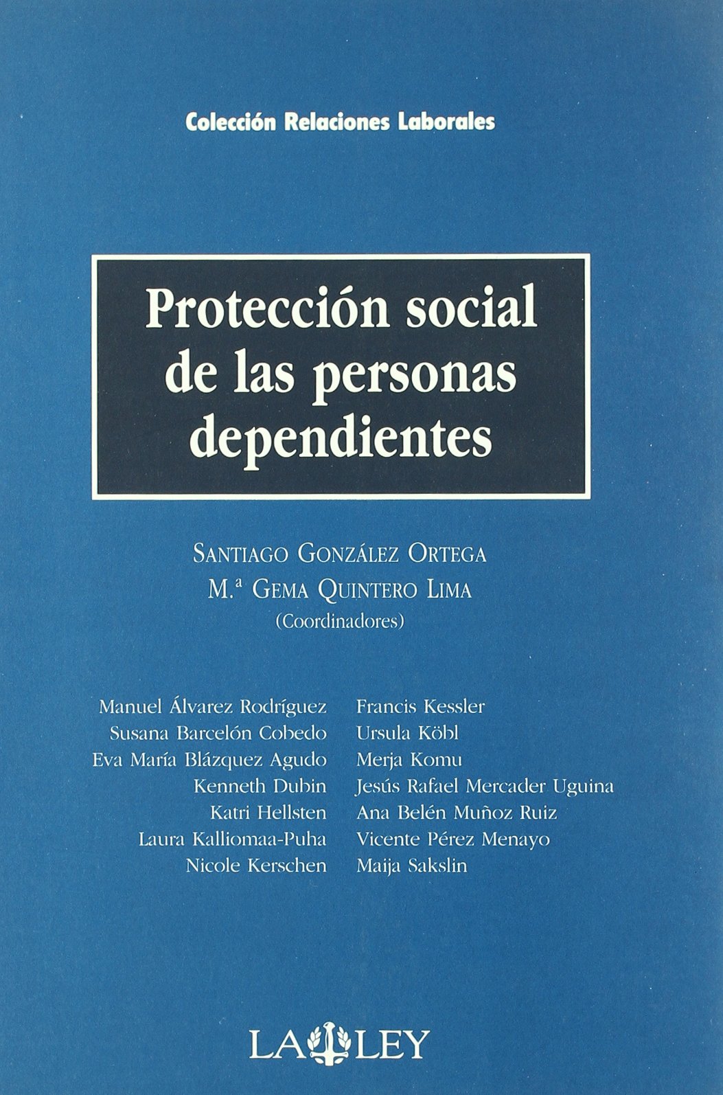 Protección social de las personas dependientes book