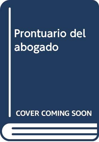 Prontuario del abogado book