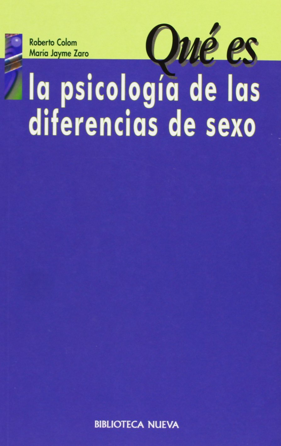 Qué es la psicología de las diferencias de sexo book