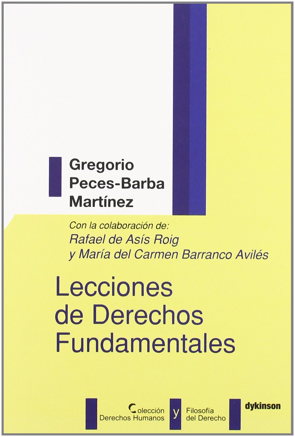 Lecciones de derechos fundamentales (Colección Derechos Humanos y Filosofía del Derecho.) Law