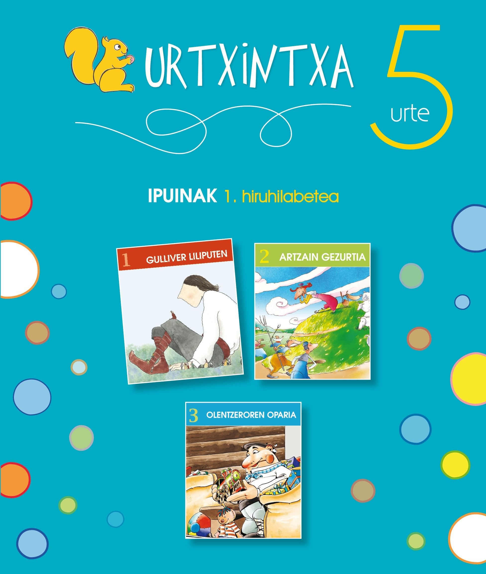 Urtxintxa 5 urte. 1. hiruhilabeteko ipuinak (1-3) book