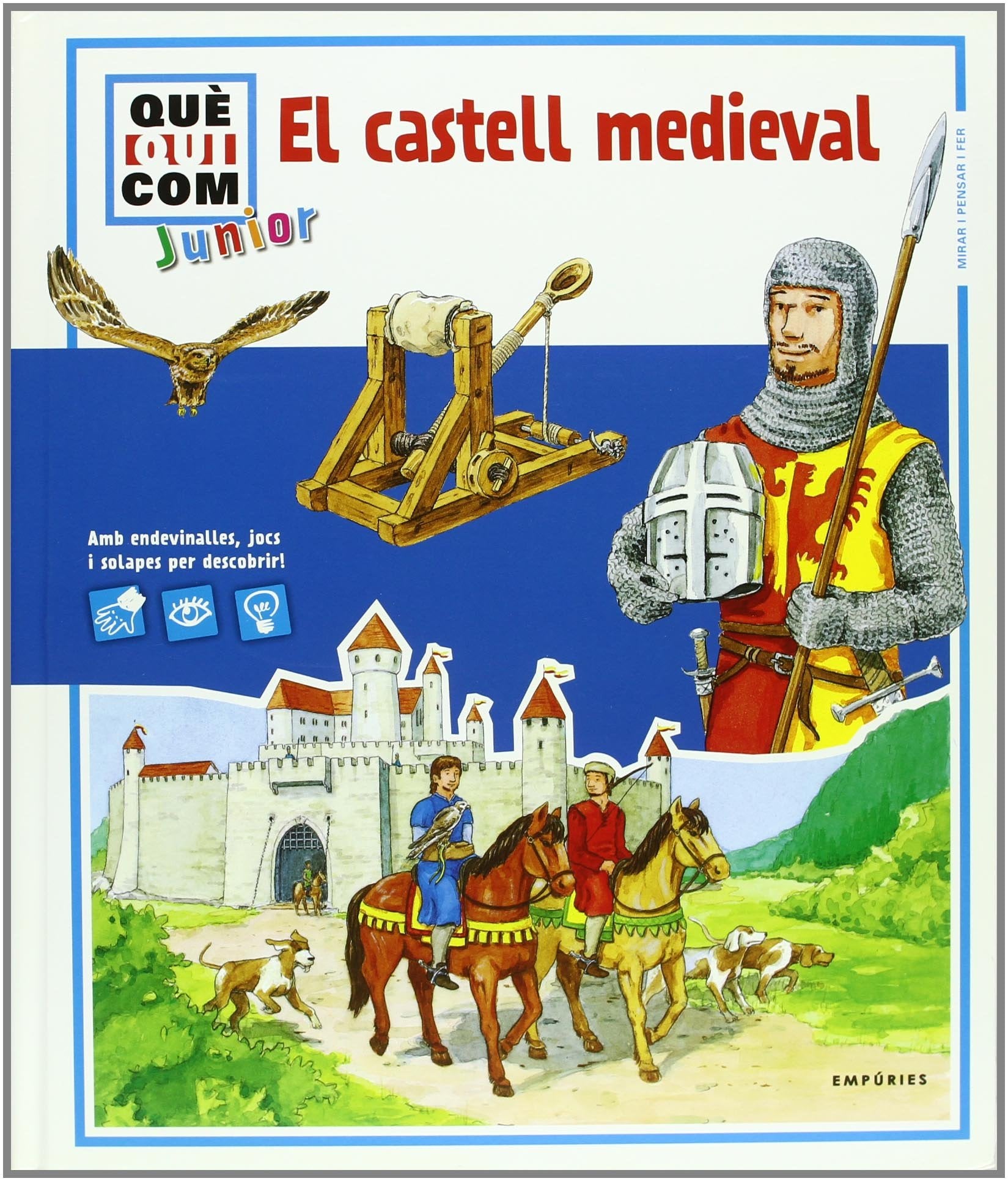 Castell medieval: Amb endevinalles, jocs i solapes per descobrir! book