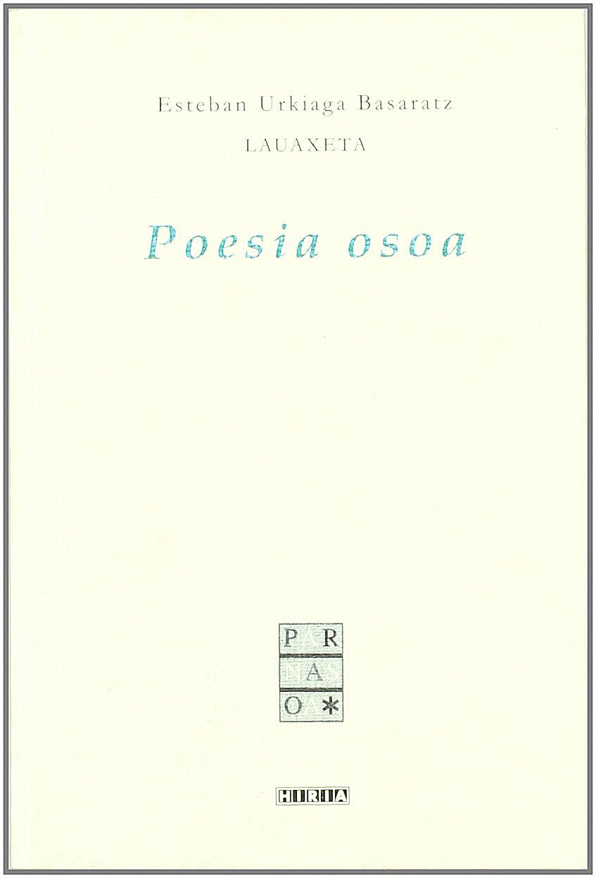 Poesia Osoa (lauaxeta) book