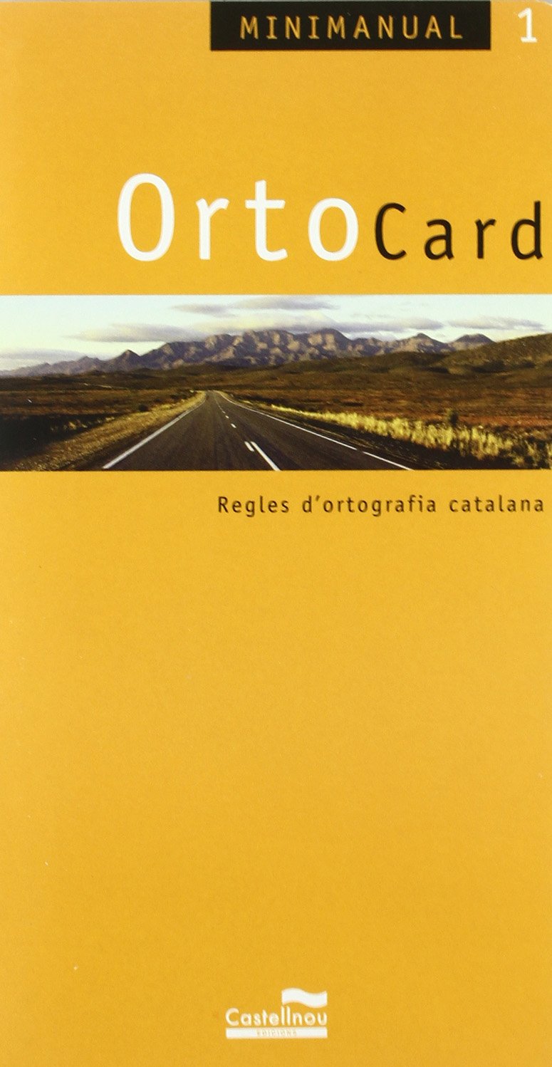 OrtoCard : regles d'ortografia catalana (Minimanual, Band 1) Books