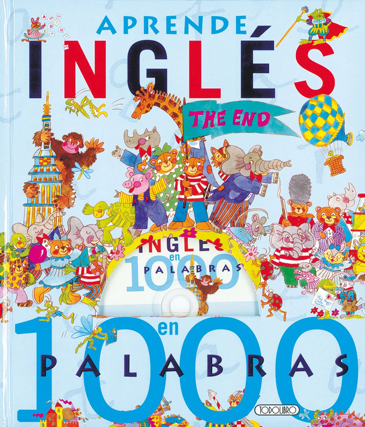 Aprende ingles en 1000 palabras Cubierta azul / Learn English in 1000 Words Blue Cover book