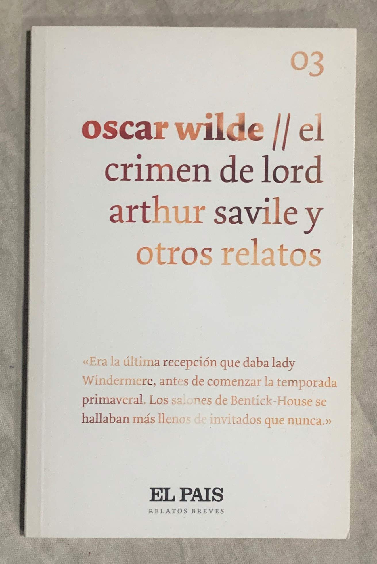 EL CRIMEN DE LORD ARTHUR SAVILE Y OTROS RELATOS book