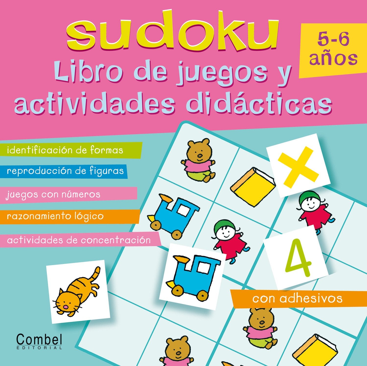 Sudoku 5 6 anos: Libro de juegos y actividades didacticas/ Game Book and Didactic Activities book