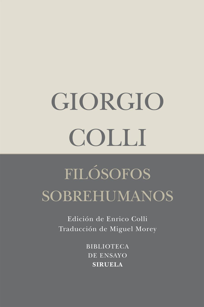 Filósofos sobrehumanos (Biblioteca de Ensayo / Serie menor, Band 52) Philosophy