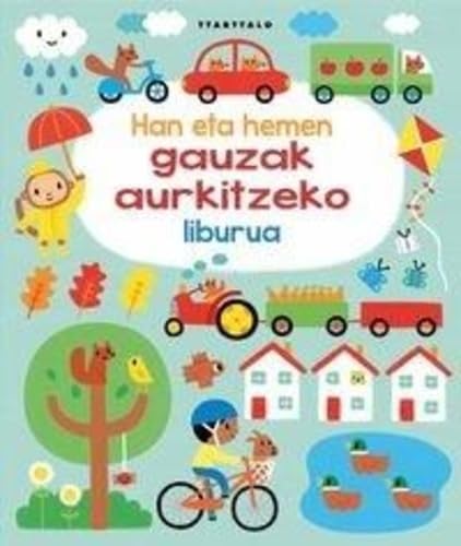 Han eta hemen gauzak aurkitzeko liburua book