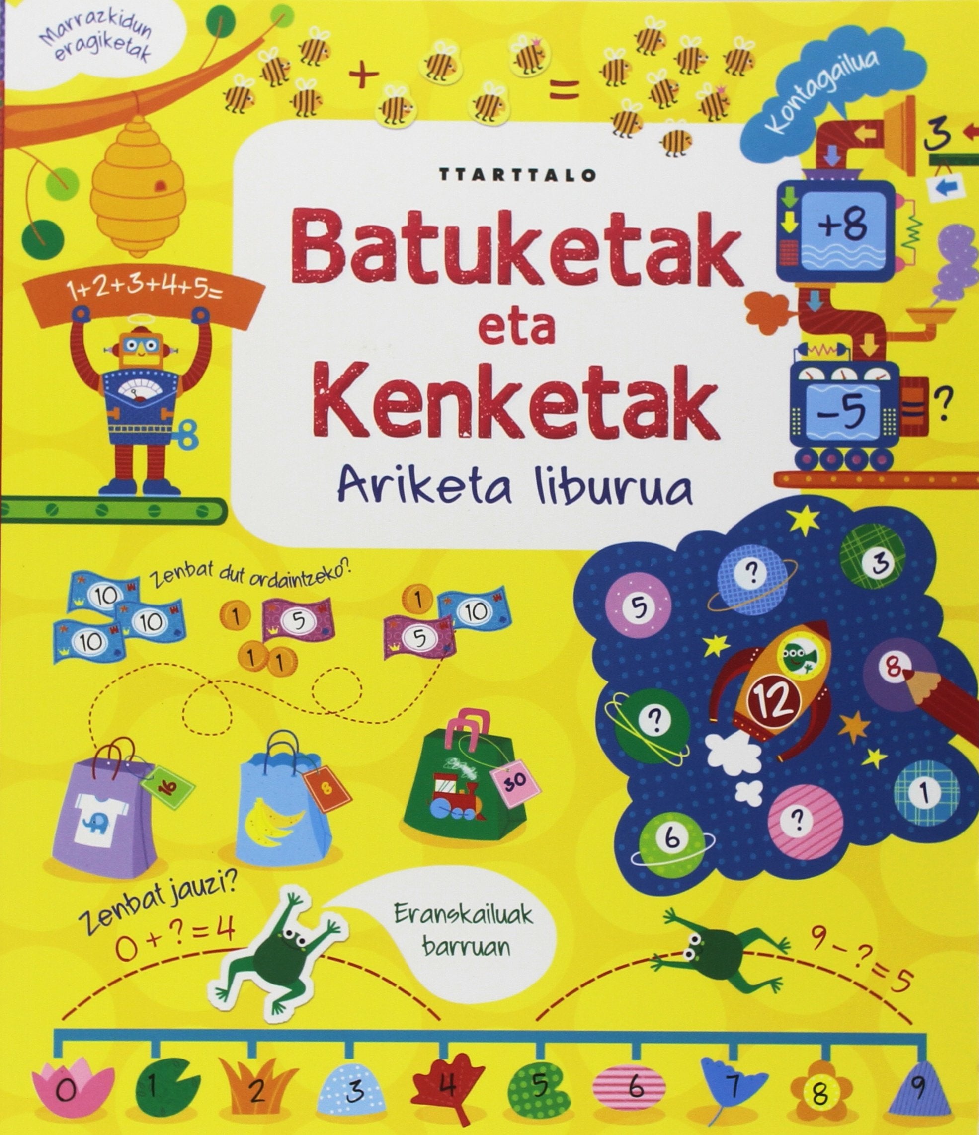 Batuketak eta kenketak - ariketa liburua book