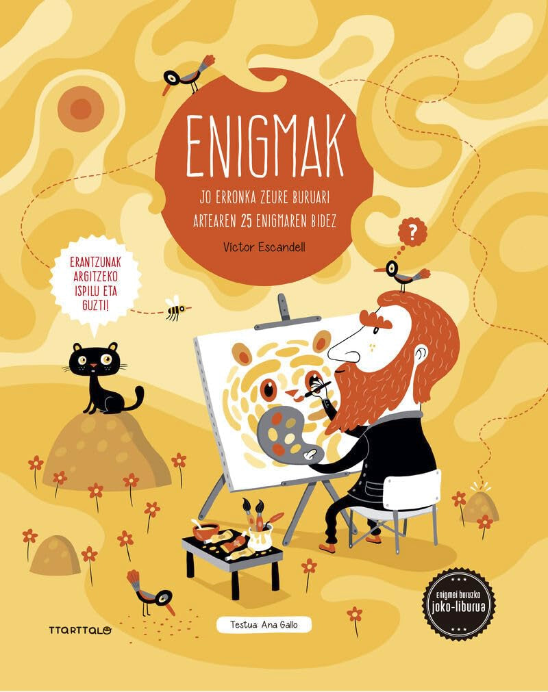 Enigmak. ARTEA. Jo erronka zeure buruari artearen 25 enigmaren bidez Children's books