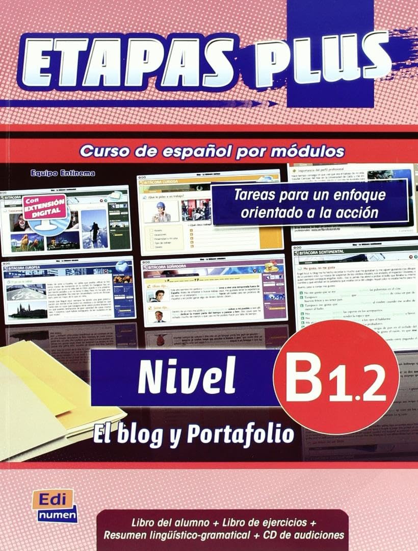 Etapas Plus B1.2 Libro del Alumno/Ejercicios + CD. El Blog Y Portafolio Foreign Languages ​​& Dictionaries