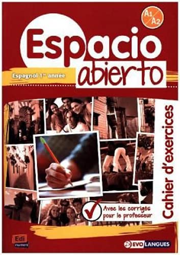 Espacio Abierto A1/A2 -Cah. d'ex. Claves Professional & Reference Books