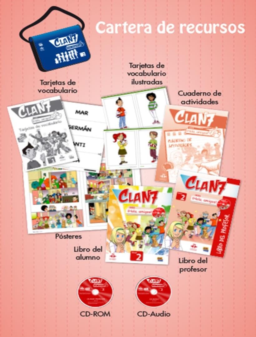 Clan 7 con ¡Hola, amigos!: Cartera de recursos para el profesor (0000) book