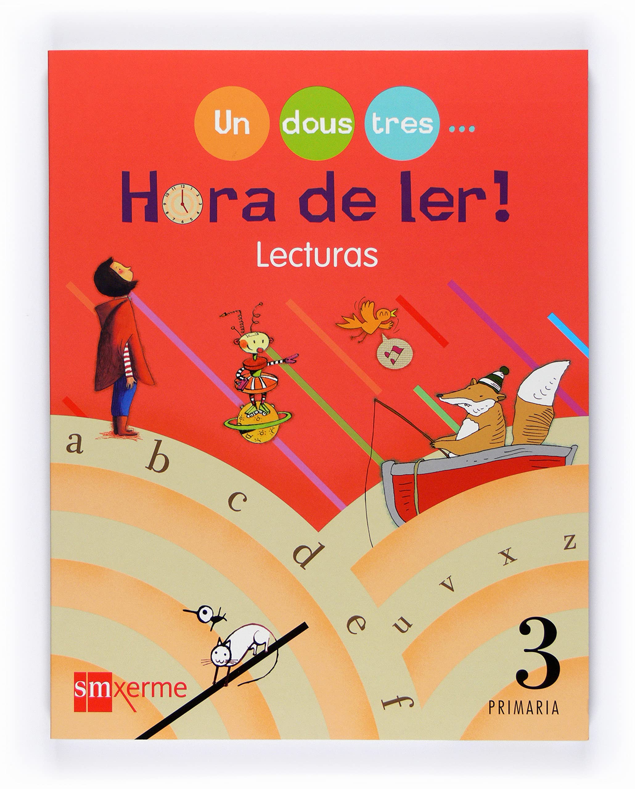Lecturas. Hora de ler! Un, dous, tres... 3 Primaria book