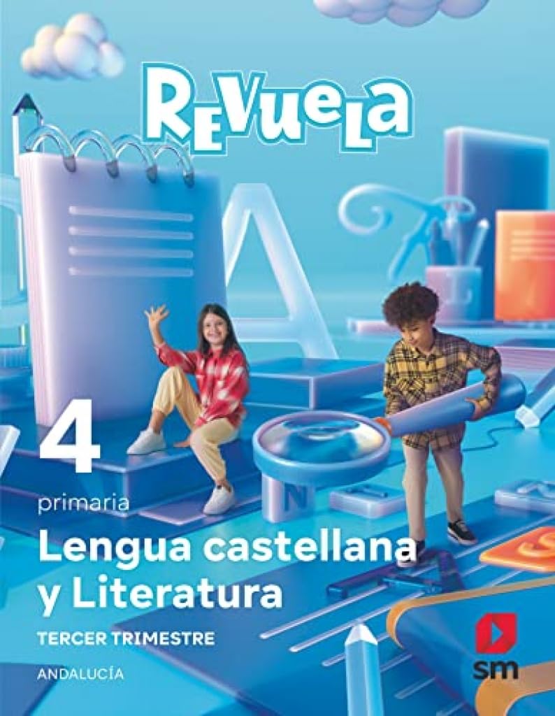 Lengua Castellana y Literatura . 4 Primaria. Trimestres. Revuela. Andalucía Non-fiction