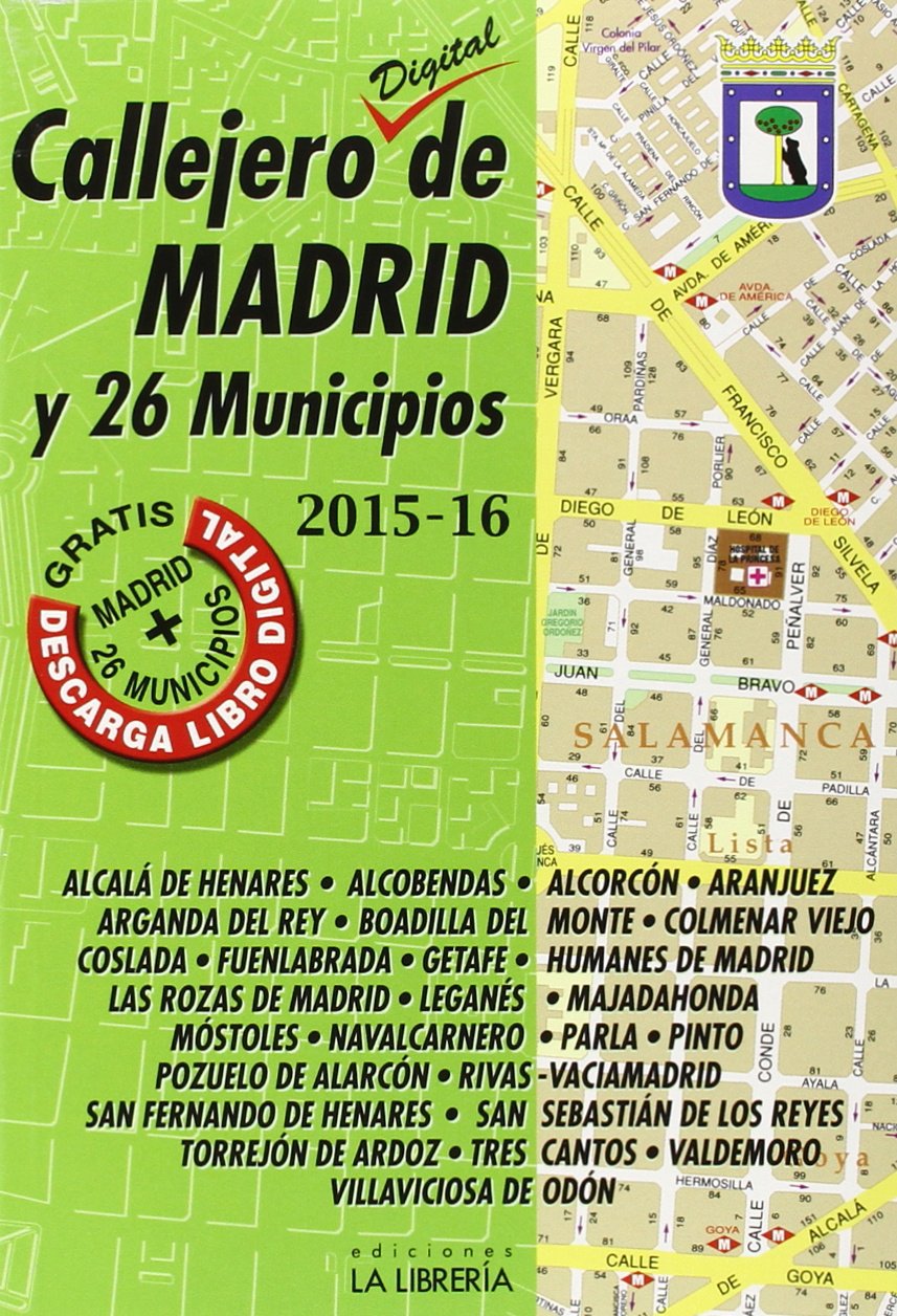 Callejero digital de Madrid y 26 municipios 2015-16 book