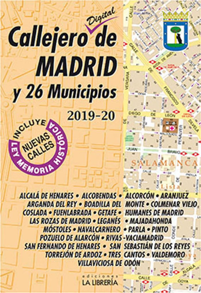 Callejero Digital de Madrid y 26 municipios 2019-2020 book