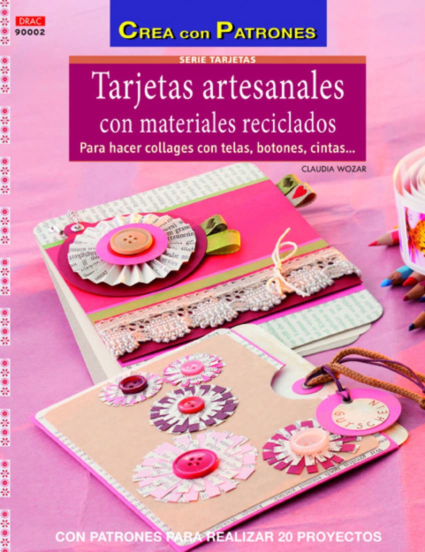 Tarjetas artesanales con materiales reciclados: Para hacer collages, telas, botones, cintas... Social Sciences