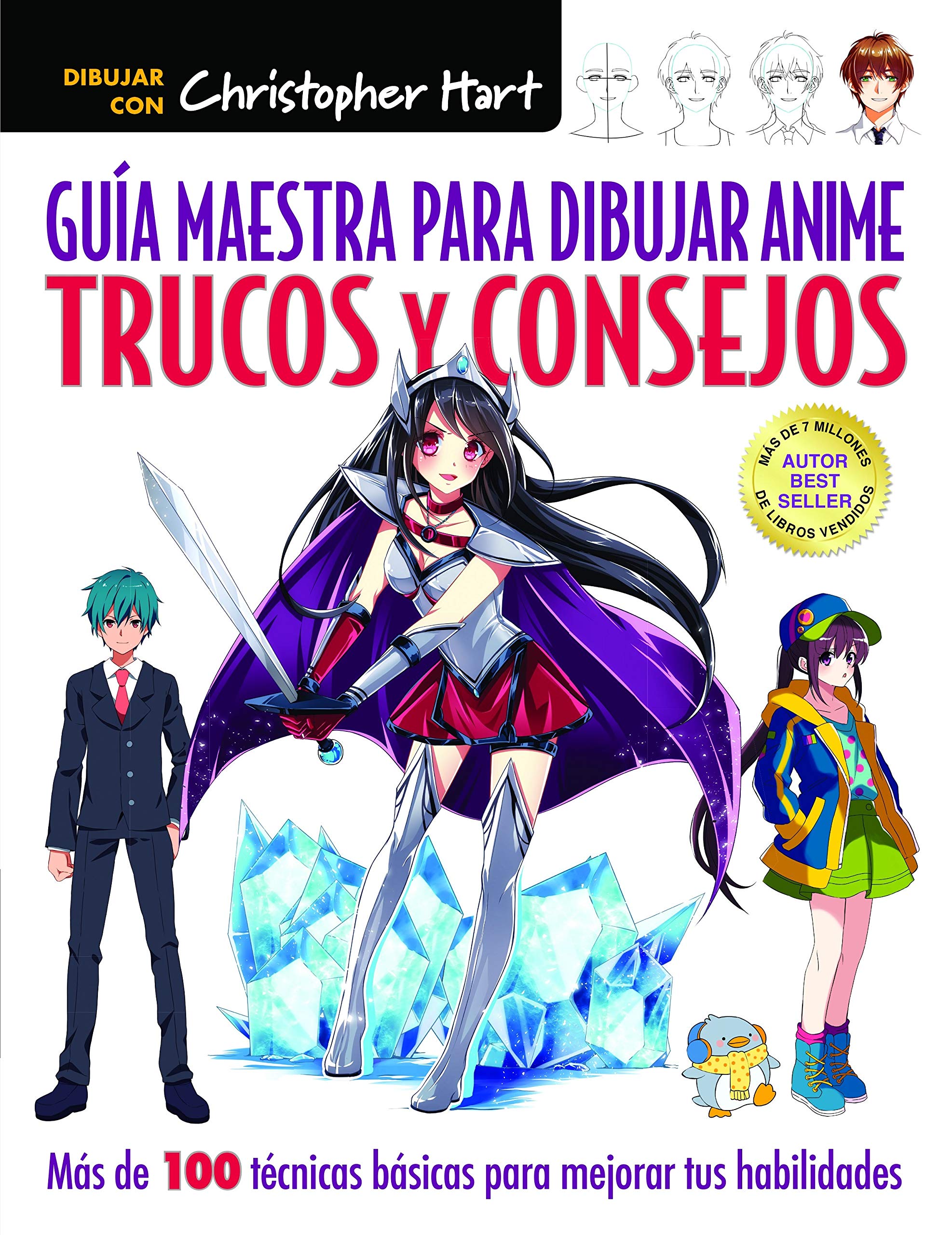 Guía maestra para dibujar anime : trucos y consejos : más de 100 técnicas para mejorar tus habilidades book