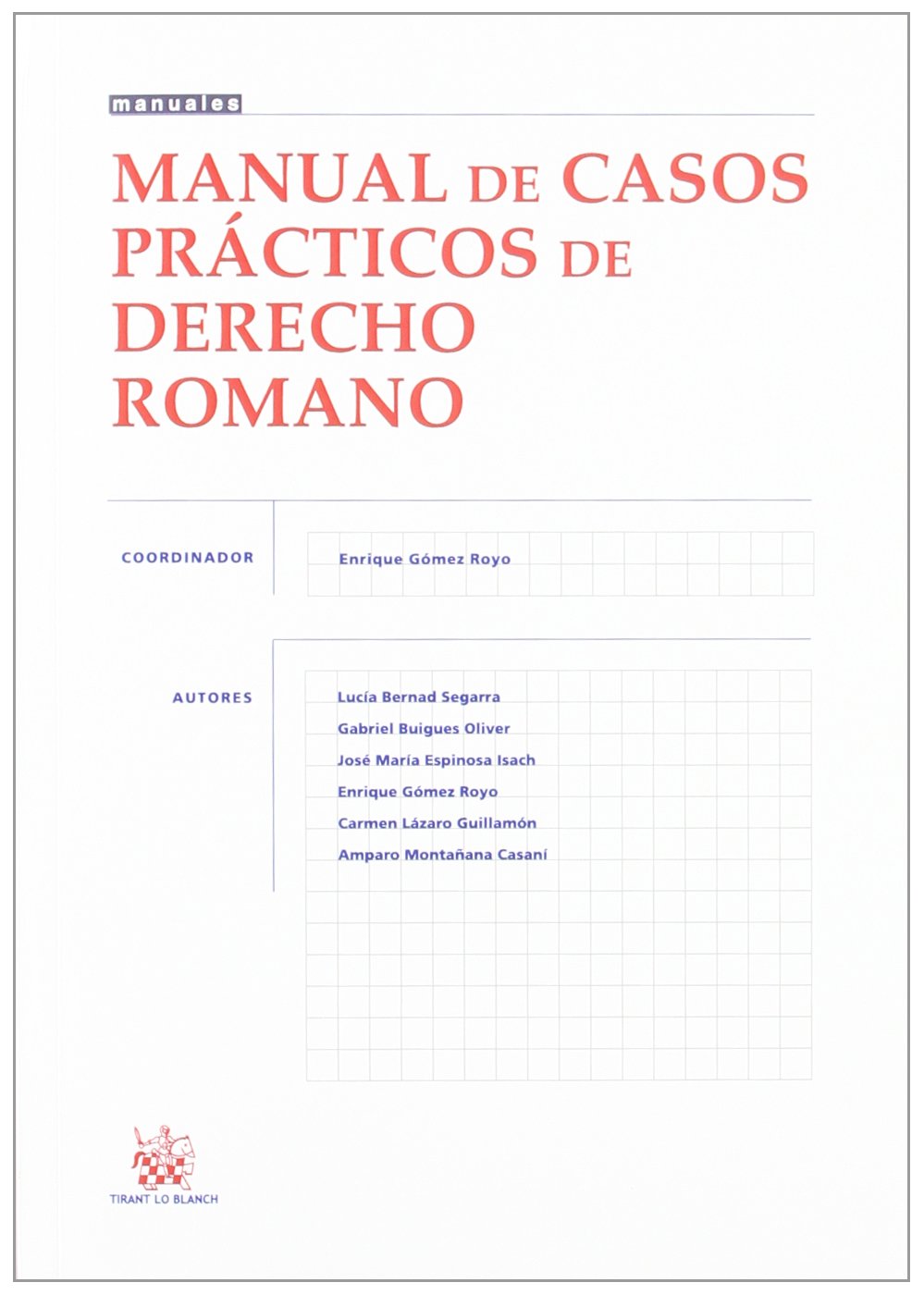 Manual de Casos Prácticos de Derecho Romano book