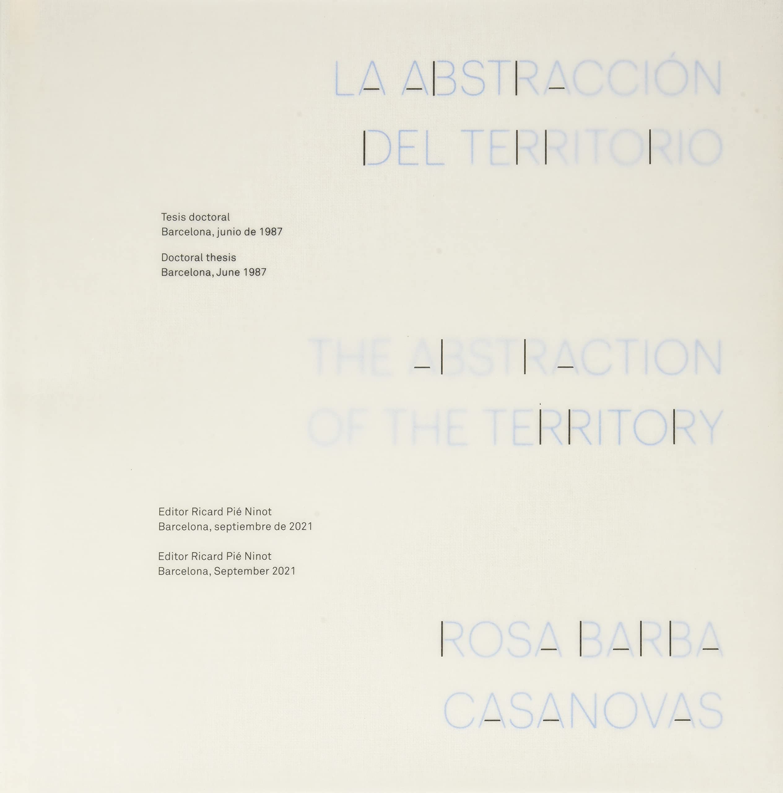 La abstracción del territorio. The abstraction of the territory Poetry