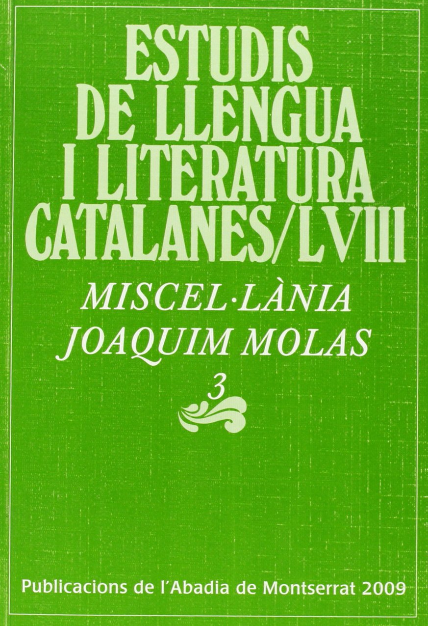 Miscel·lània Joaquim Molas, 3 Books