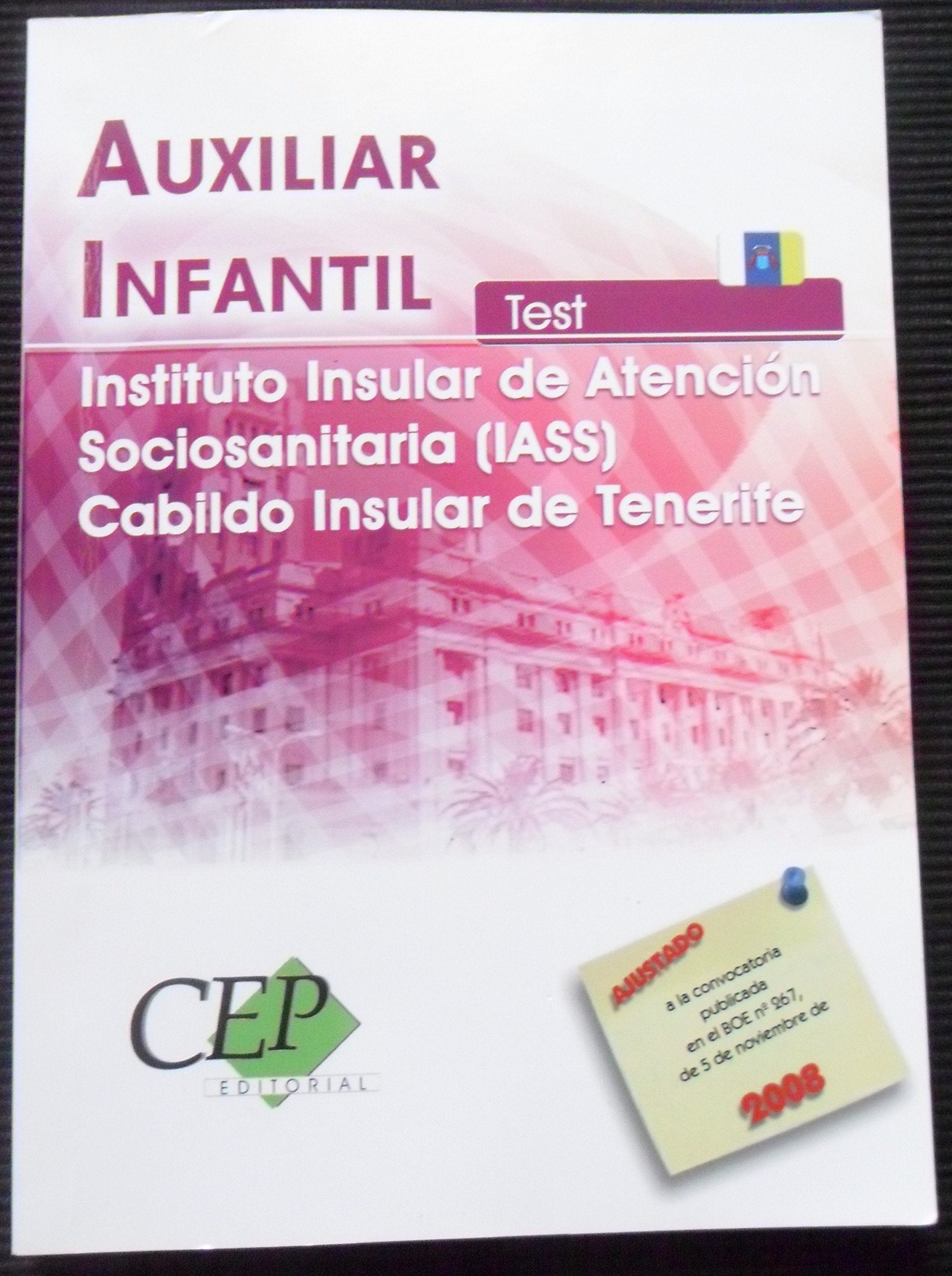 Auxiliar Infantil, Instituto Insular de Atención Social y Sociosanitaria del Cabildo Insular de Tenerife. Test (Colección 1285) Education & Training