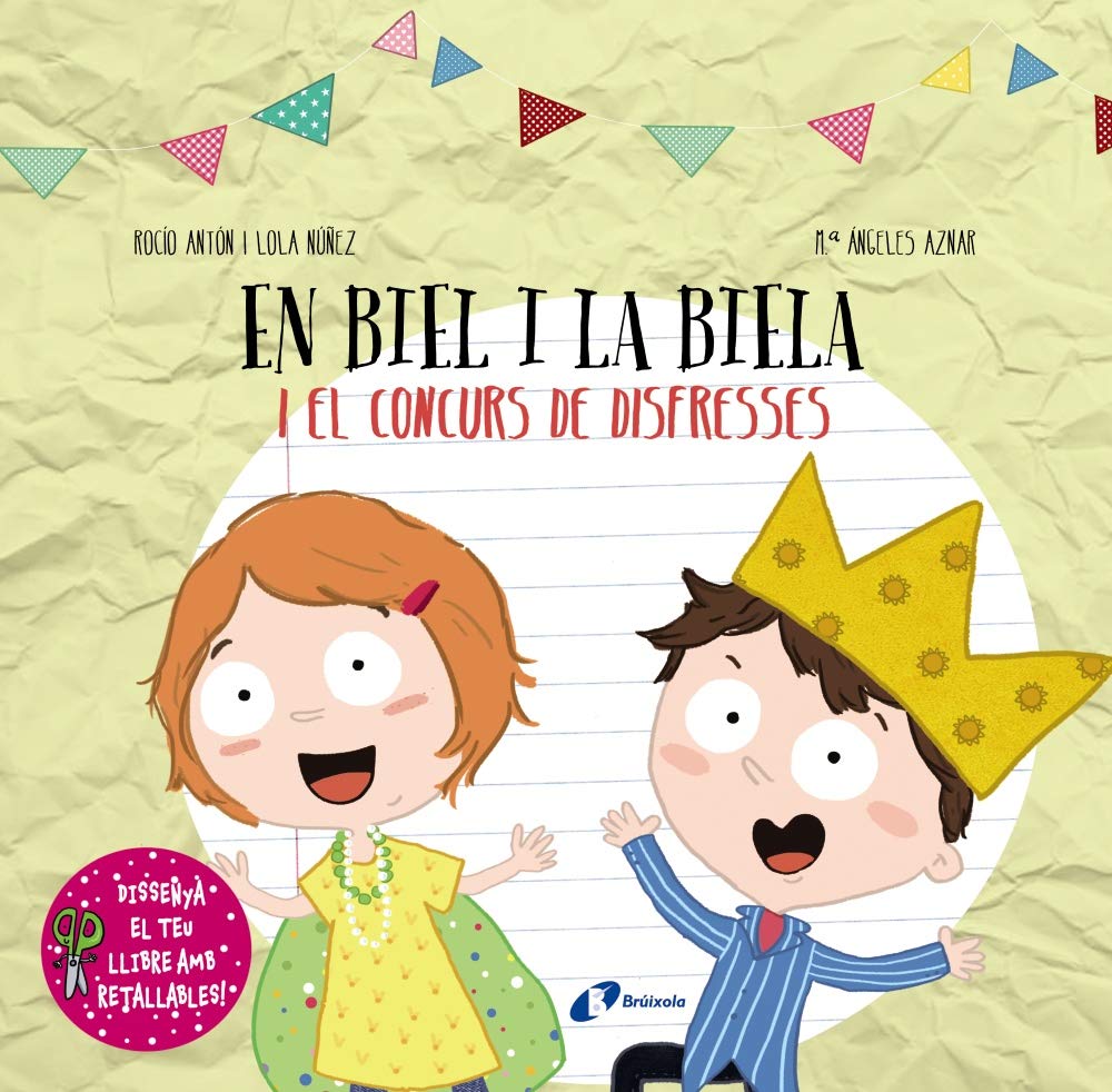 Dissenya el teu llibre amb retallables. En Biel i la Biela i el concurs de disfresses book