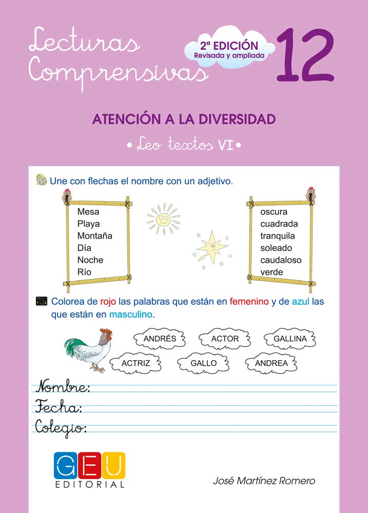 Lecturas comprensivas 12, textos VI Foreign Languages ​​& Dictionaries