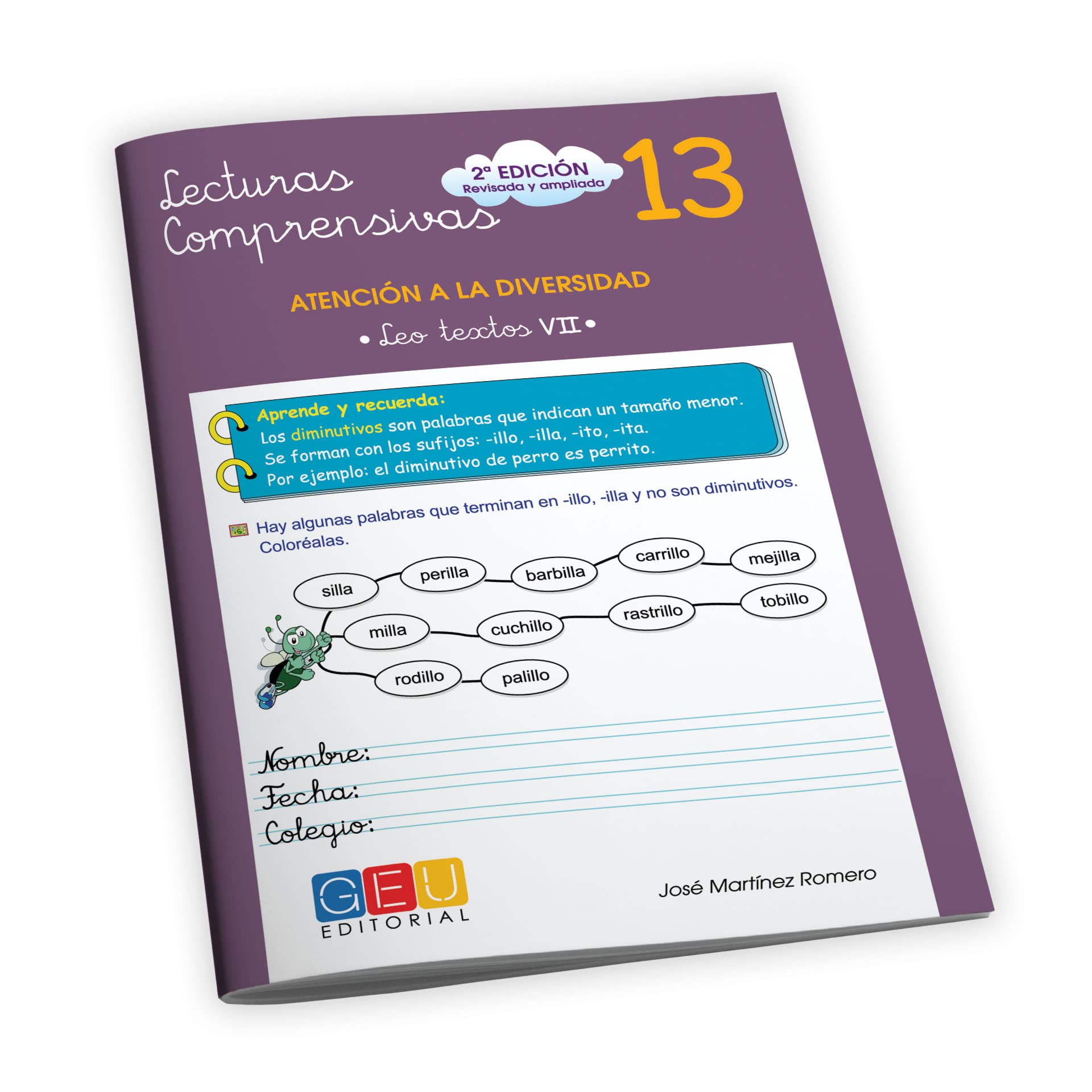 Comprension Lectora 4 Primaria | Lectura Comprensiva 4 Primaria | Mejorar la Comprensión Lectora - Editorial GEU | Lecturas Comprensivas 13 - Textos 7 | Pauta cuadrícula Foreign Languages ​​& Dictionaries