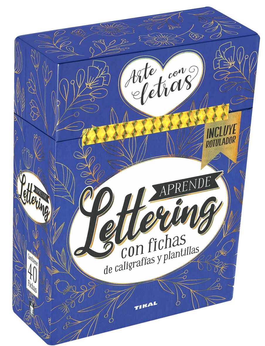 Aprende lettering. Con fichas de caligrafías y plantillas book