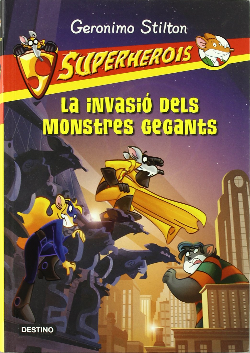 La invasió dels monstres gegants: Superherois book