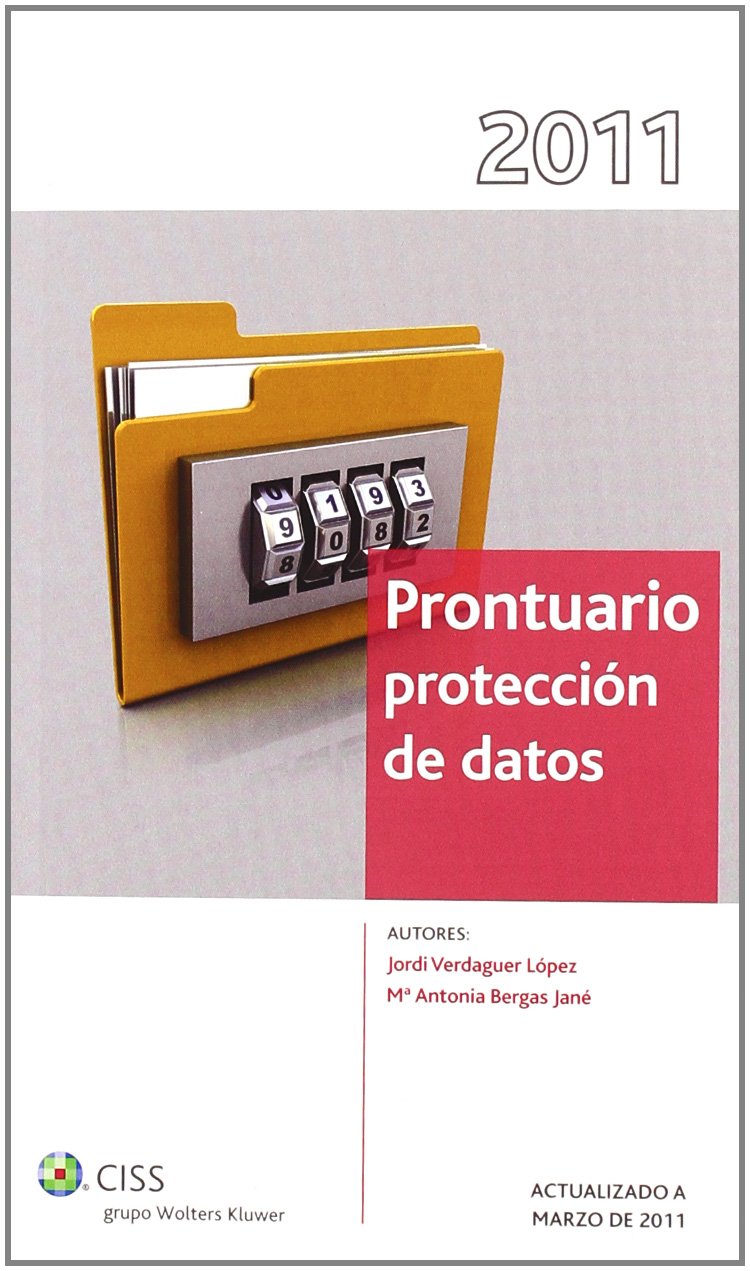 Prontuario protección de datos 2011 book