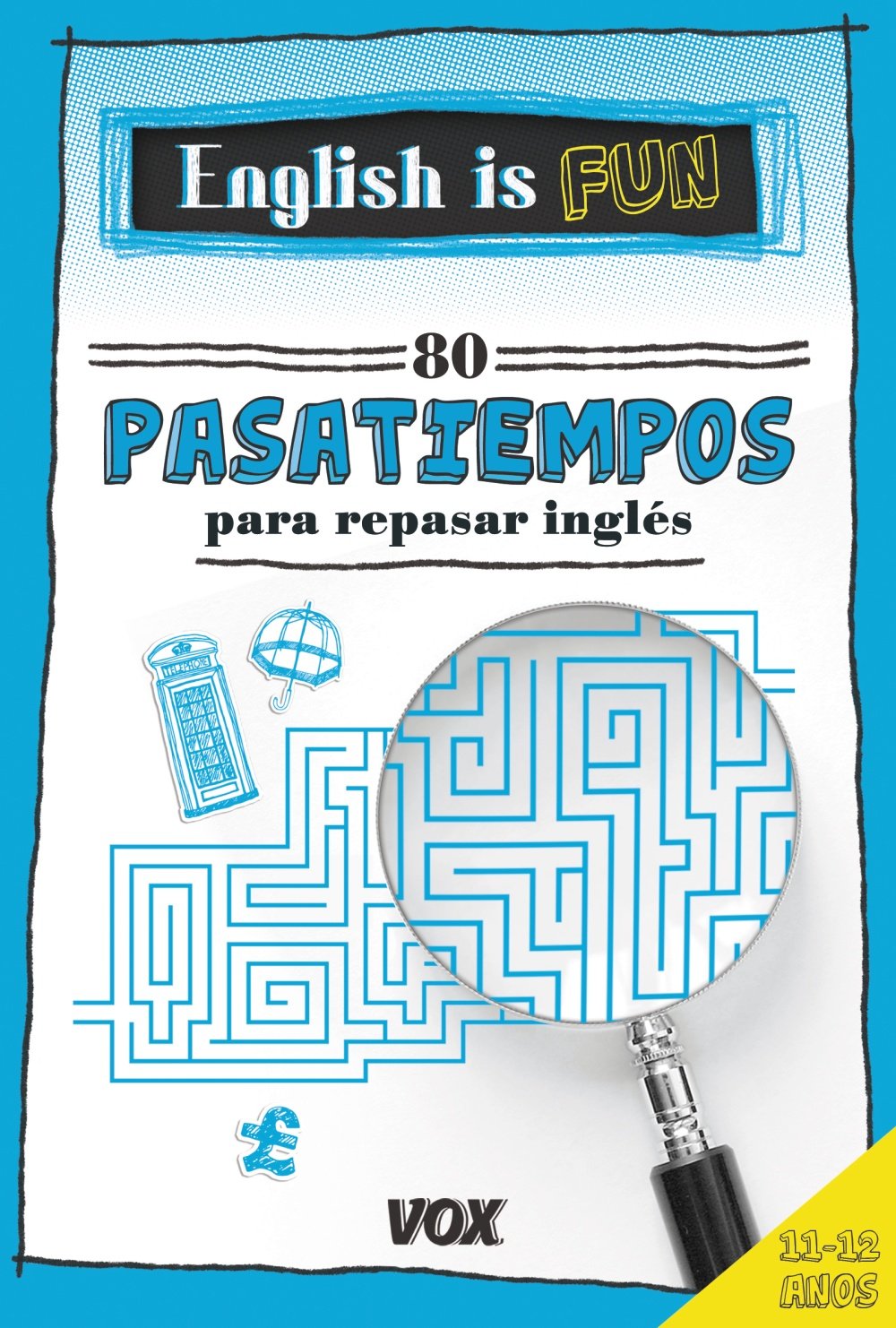 English is fun : 80 pasatiempos para repasar inglés 11-12 años Foreign Languages ​​& Dictionaries