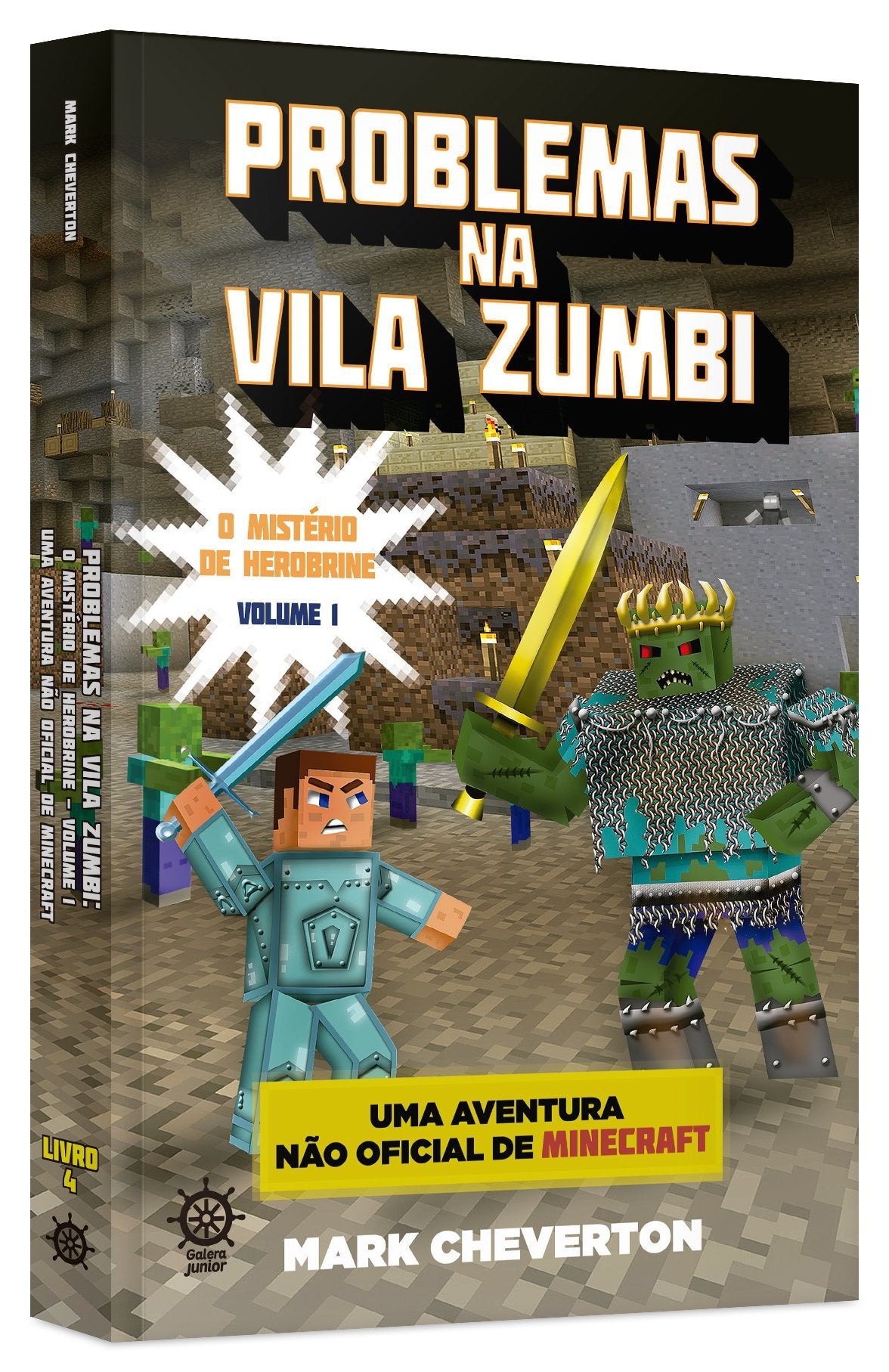 Problemas na Vila Zumbi 1. O Mistério de Herobrine. Minecraft book