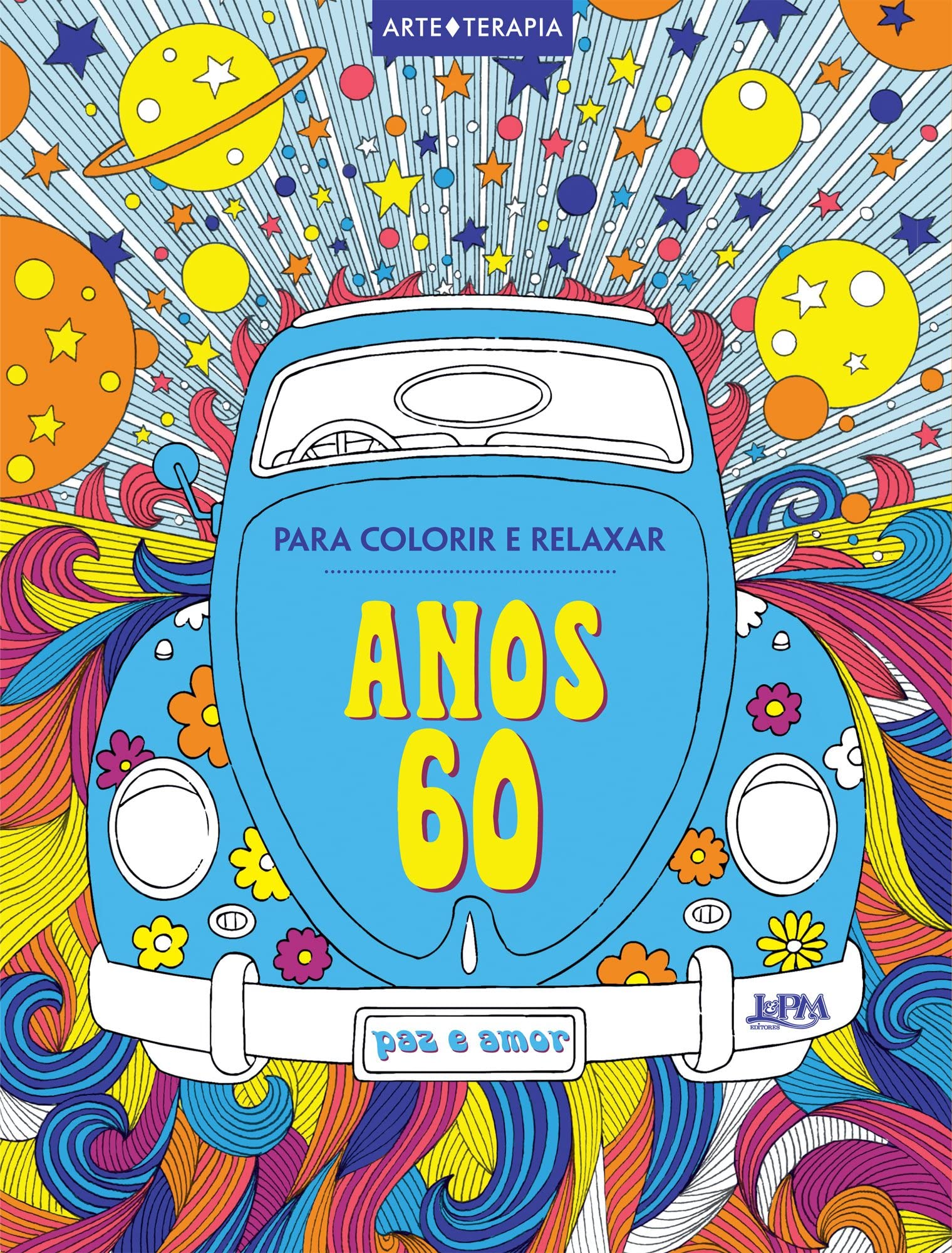 Anos 60. Para Colorir e Relaxar - Formato Convencional (Em Portuguese do Brasil) Books