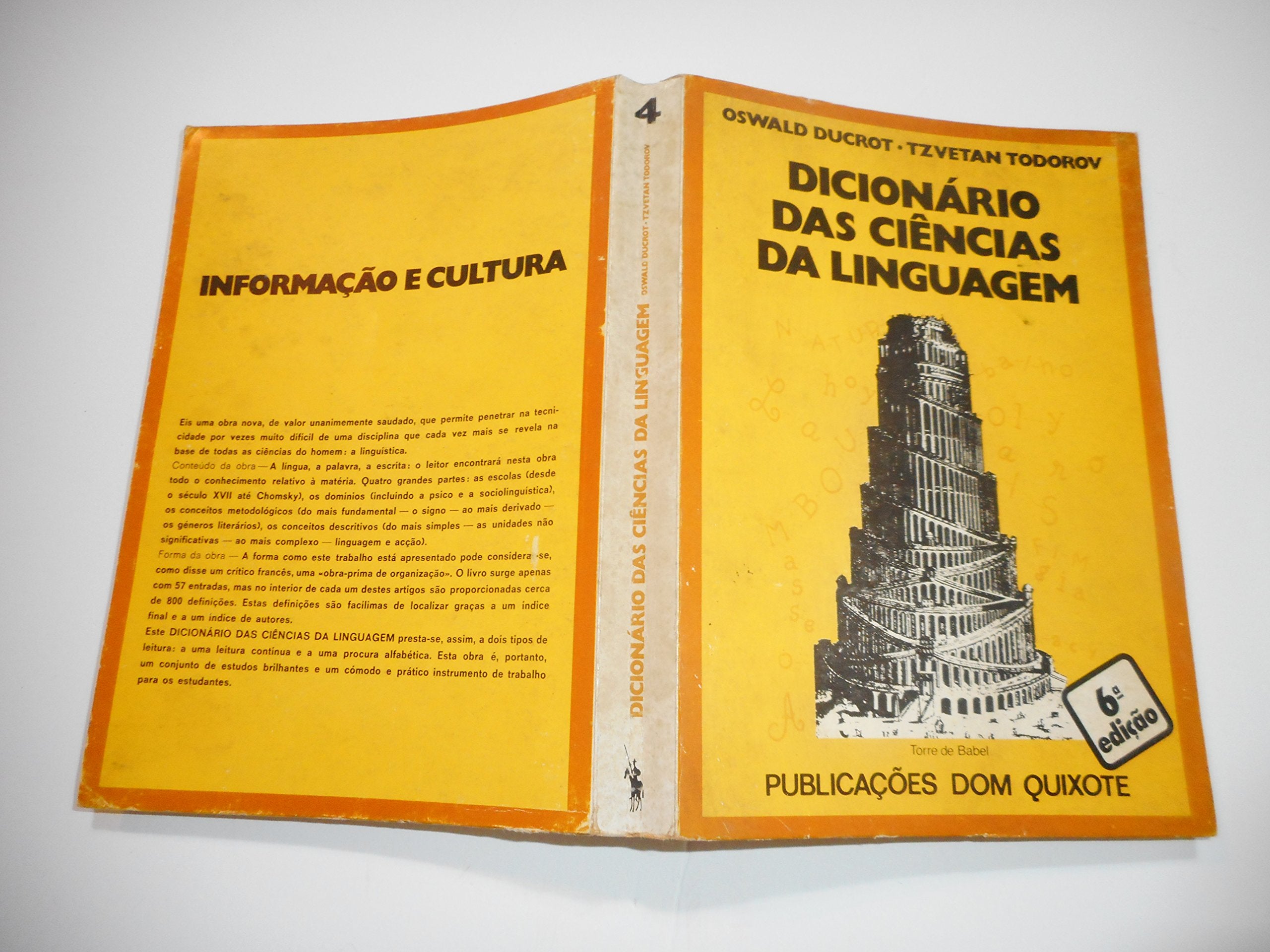 Dicionário Enciclopédico das Ciências da Linguagem (Em Portuguese do Brasil) Books