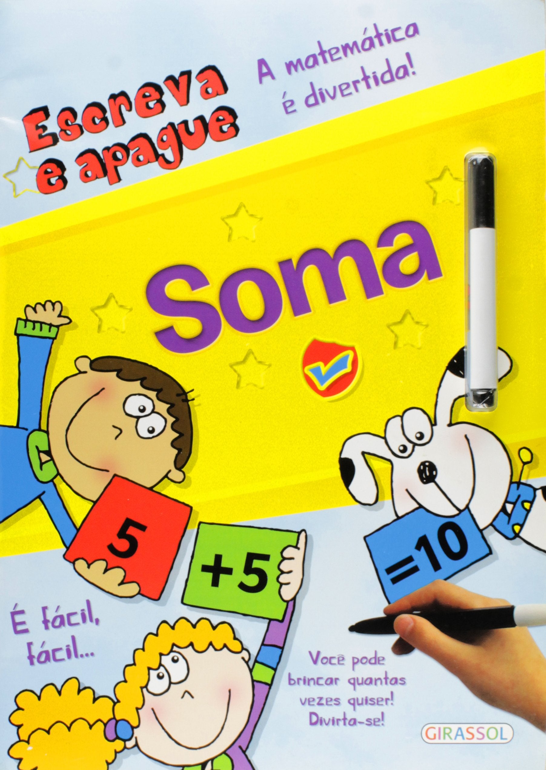 Escreva E Apague. Soma (+ Caneta) (Em Portuguese do Brasil) Books
