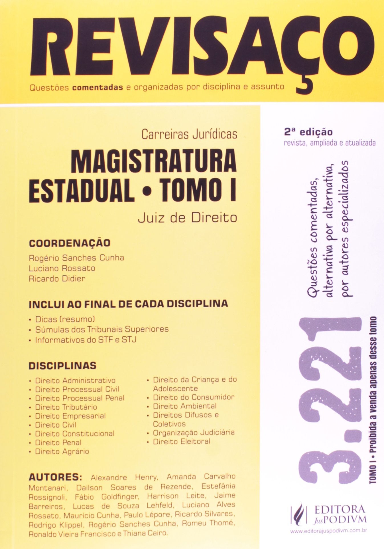 revisaco magistratura estadual juiz d um unico livro autores Ed. 2014 Books