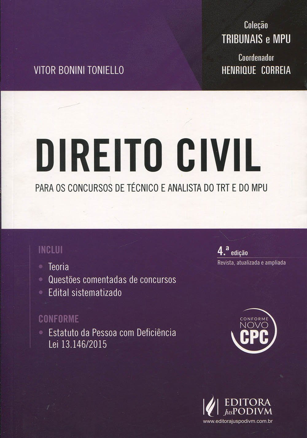 Direito Civil. Para os Concursos de Técnico e Analista - Coleção Tribunais e MPU Books
