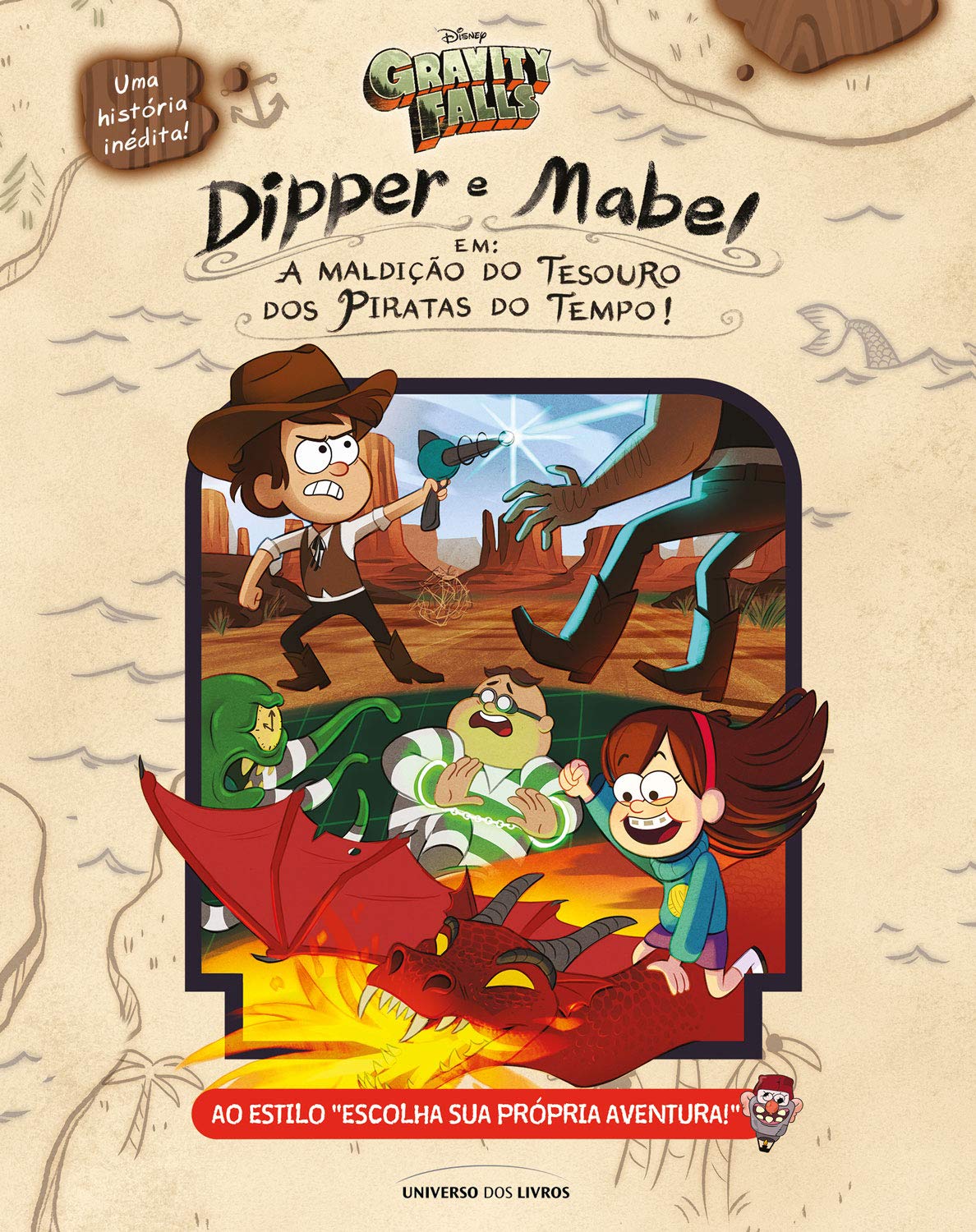 Dipper E Mabel Em "a Maldição Do Tesouro Dos Piratas Do Tempo!" Books