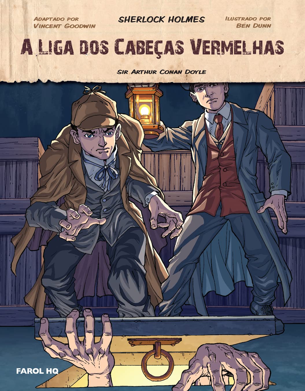 A Liga dos Cabeças Vermelhas. Sherlock Holmes - Volume 1. Coleção Farol HQ (Em Portuguese do Brasil) book