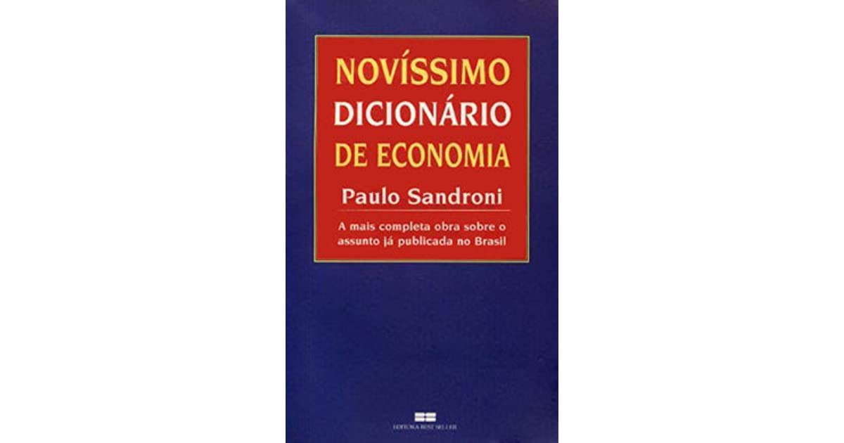 Novissimo dicionario de economia (Portuguese Edition) Books