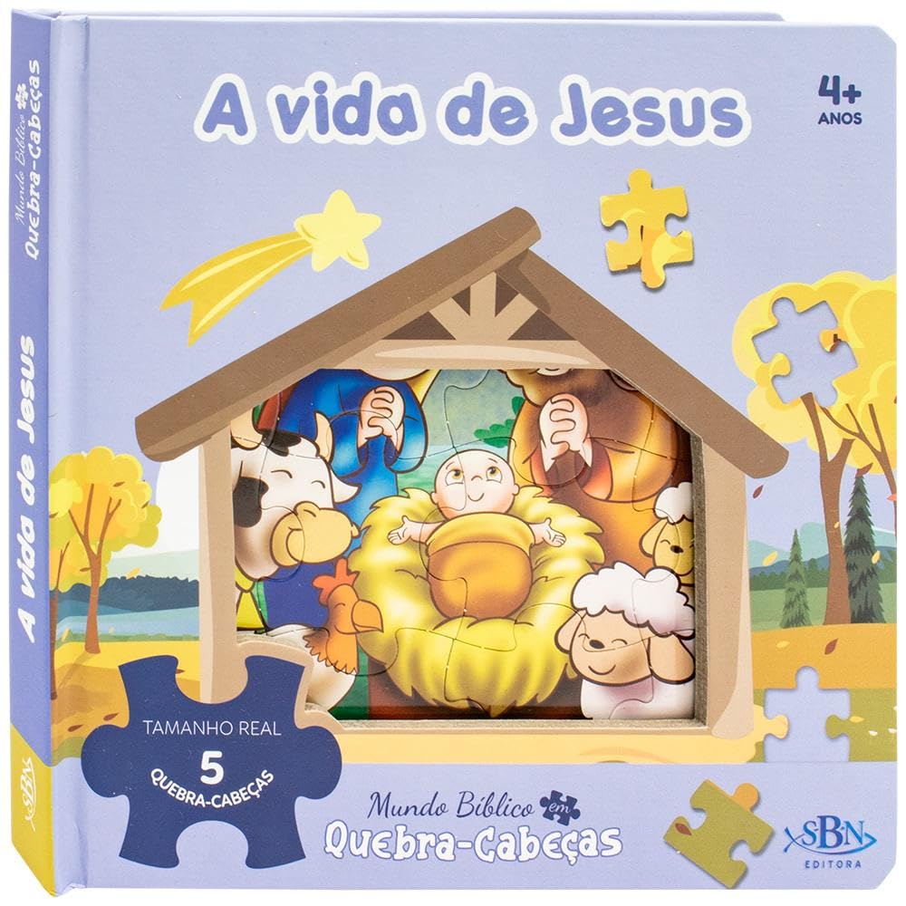 A Vida de Jesus. Mundo Bíblico em Quebra-Cabeça Books