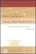 atas da academia brasileira de letras m de assis 1896 1908 Books